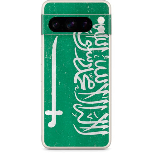 Saudi Arabia Flag Distressed Google Pixel 8 Pro Skin